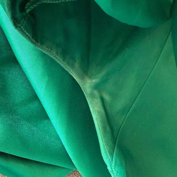 B36 Adrianna Papell Women’s Plus 16 Green Satin Sleeveless A-Line Maxi Dress - Picture 15 of 16